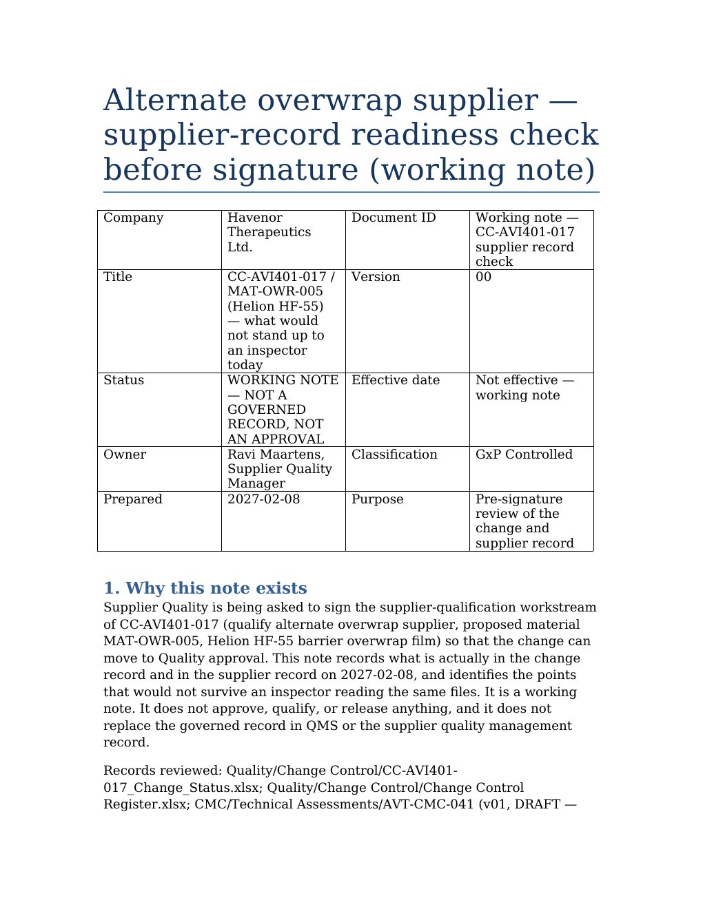 W14-07 candidate document, page 1 of 14