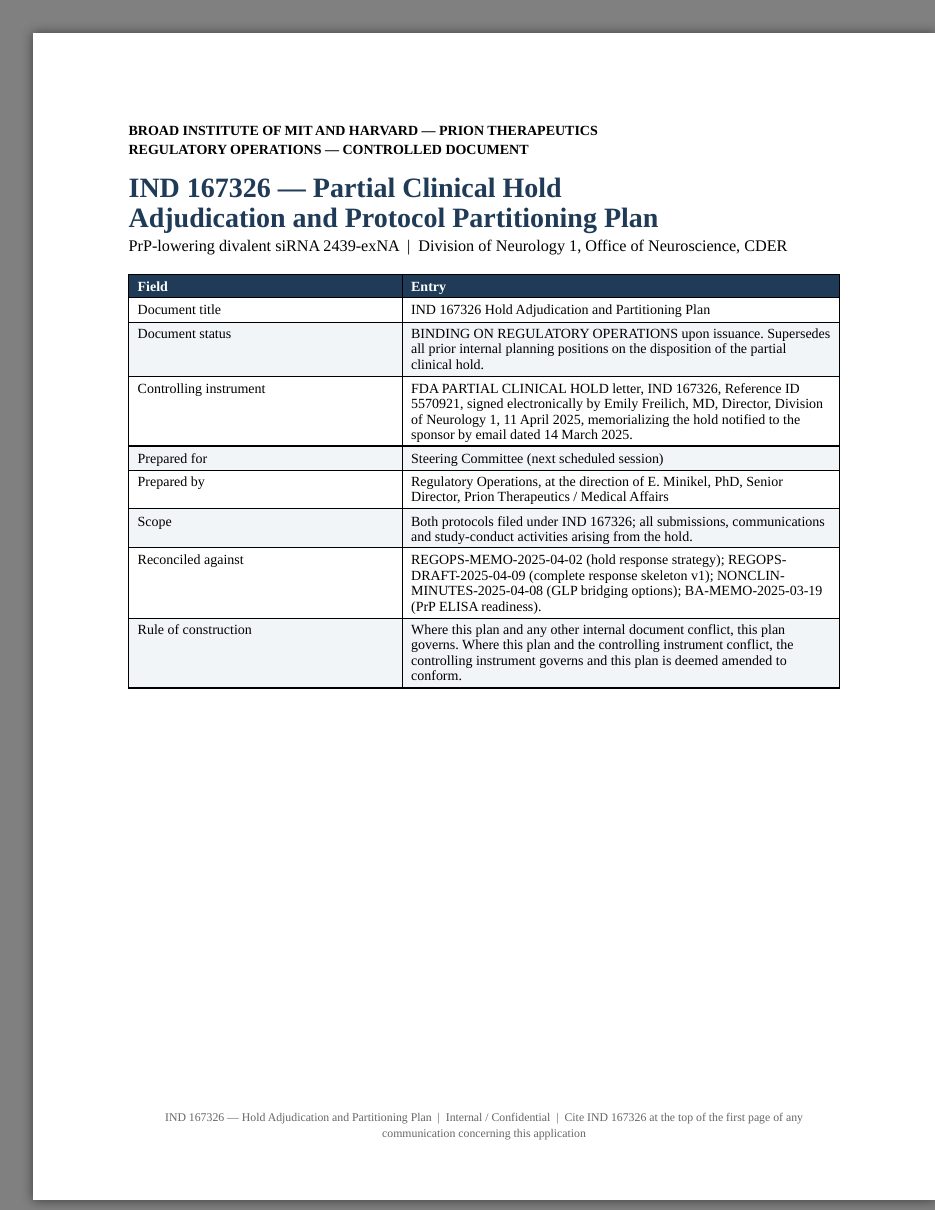 MKL-P-01 candidate document, page 1 of 19